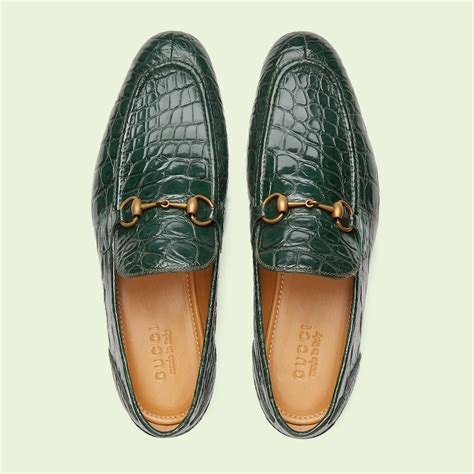 men's gucci jordaan loafer green|gucci jordaan gg loafer.